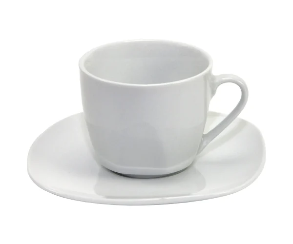 Null 12er Set Kaffeetasse 23,5 Cl Mit Untertasse 15,5cm Ebro Aus Opal-Hartglas 6