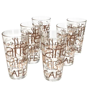 Null 12er Set Latte Macchiato Glas 39cl Stapelbar Coffee Dekor 17