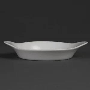 Olympia Whiteware Runde Gratinschalen Weiß 22 X 17,7cm, Packungsinhalt: 6 Stück 13