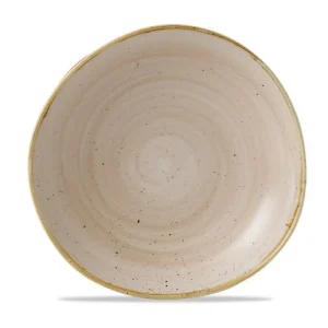 Churchill 12 X Schale Dreieckig 24cm STONECAST Nutmeg Cream 17