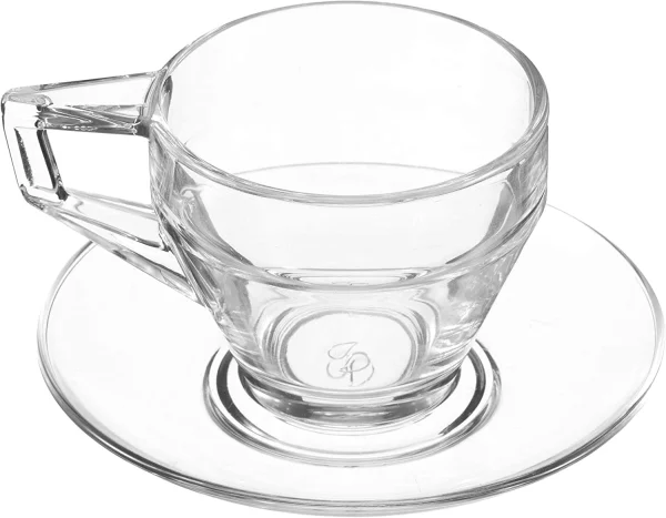 Null 6er Set Teeglas Ceylon 220ml – Klassische Teetasse Aus Hitzebeständigem Glas Mit Henkel 6