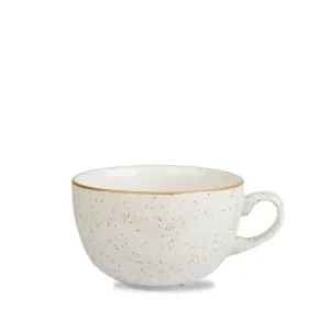 Churchill Stonecast Cappucino-Tasse Barley White ø9,5cm 227ml Weiß, Ohne Untertasse (12 Stück) Von CHEFGASTRO 11