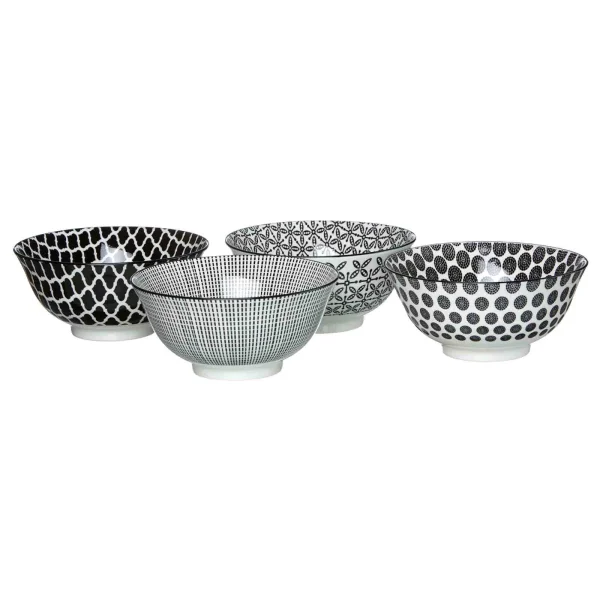 Null 4er Set Manhattan Suppenschale 20,5×16,7cm Schwarz Oval – 24322643 6