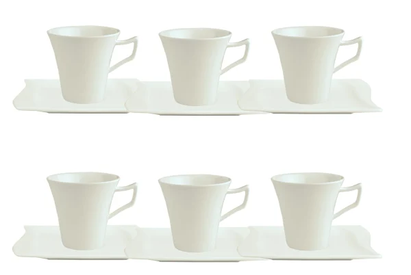 Null 6er Set Kaffeetasse 20cl Mit Kaffeeuntertasse 15cm Harmony 1