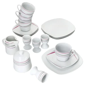 Null 18tlg. Kaffee Set Lilli Look Für 4 Personen 15