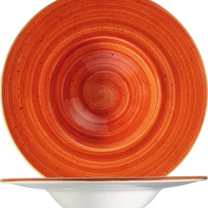 Bonna Premium Porcelain ATCBLM28CK Aura Terracotta Plate Teller Tief, Supenteller, 28cm, 1.7 Liter, Porzellan, Terrakotta, 1 Stück 11