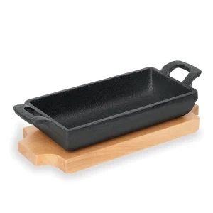 Was-germany WAS Germany – Servierpfanne Cast Iron 35, Mit Holzuntersetzer, 15 X 9,5 X 3 Cm, Gusseisen/Holz (3536155) 11