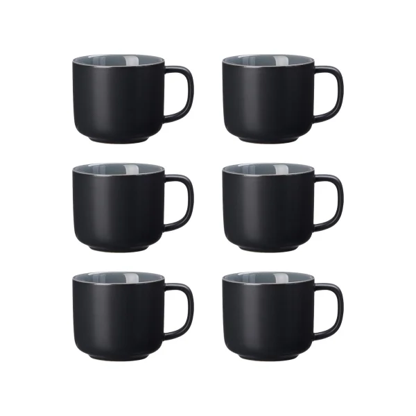 Ritzenhoff & Breker JASPER Kaffeetasse 240 Ml Grau 6er Set 6