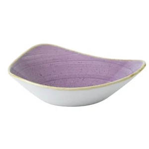 Churchill Stonecast Dreieckige Schüssel Lavender ø23,5cm Lila (12 Stück) Von CHEFGASTRO 19