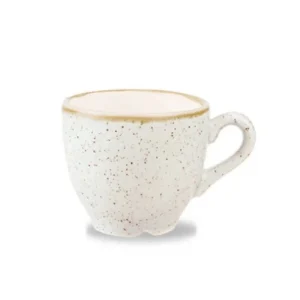 Churchill Stonecast Cappucino-Tasse Barley White ø9,5cm 227ml Weiß, Ohne Untertasse (12 Stück) Von CHEFGASTRO 17