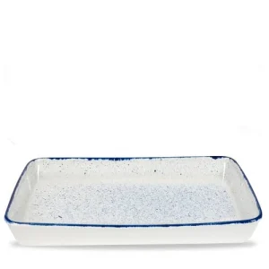 Churchill 6 X Buffetschale Quadratisch 25,4cm STONECAST HINTS Indigo 17