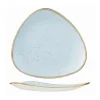 Churchill 12 X Teller Flach Dreieckig 26,5cm STONECAST Duck Egg Blue 23