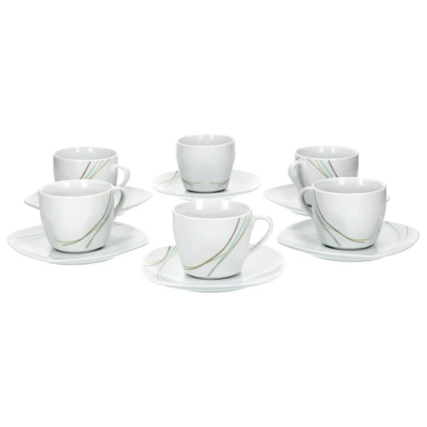 Null 6er Set Kaffeetasse 20cl Mit Kaffeeuntertasse 15cm Harmony 3