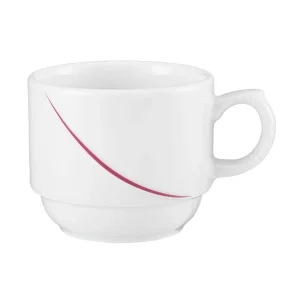 Esmeyer 6 X Seltmann Obere Zur Kaffeetasse Kelch 0,18 L, Form: Laguna, Dekor: 34622 Bordeaux Flanken 17