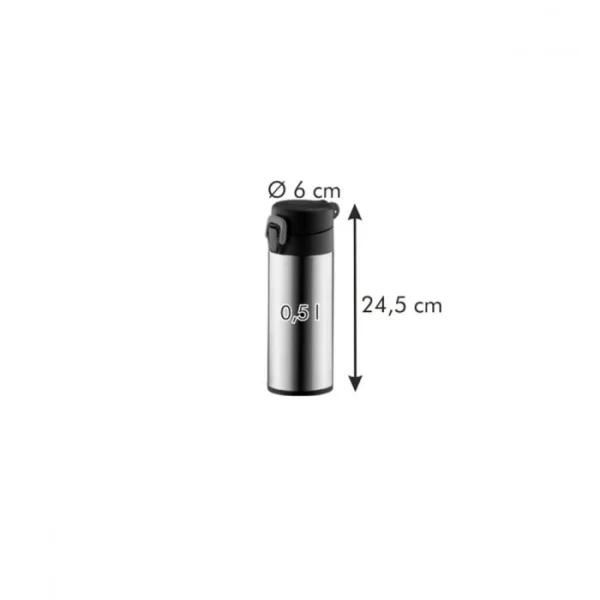 Null TESCOMA THERMOSKANNE Aus Edelstahl Kaffeekanne Teekanne Thermosflasche 0,5 L 7