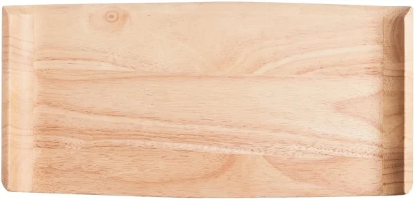 Null 6 X Mekkano Holz Servierplatte 39,5x19cm * – Arcoroc 1