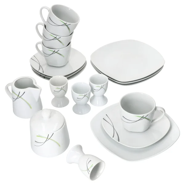 Null 18tlg. Kaffee Set Lilli Look Für 4 Personen 4