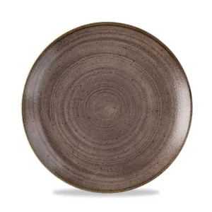 Churchill 12 X Teller Rund 26cm STONECAST RAW Brown 15