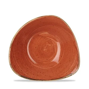 Churchill 12 X Schale Dreieckig 24cm STONECAST Nutmeg Cream 19