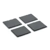 Was-germany WAS Germany – Naturschieferplatten Set Natural Slate , 4-teilig, 10 X 10 Cm (3311004) 25