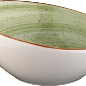 Bonna Premium Porcelain ATRSTR27KS Aura Terrain Bowl Schale, Salatschale, Schüssel, 18.8x28cm, 750ml, Porzellan, Braun, 1 Stück 21