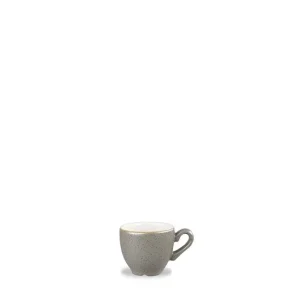 Churchill Stonecast Cappucino-Tasse Peppercorn Grey ø9,5cm 227ml Grau, Ohne Untertasse (12 Stück) Von CHEFGASTRO 17