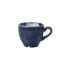 Churchill Stonecast Plume Line Espressotasse Plume Ultramarine 6,5x(H)5,5cm 100ml Blau, Ohne Untertasse (12 Stück) Von CHEFGASTRO 23